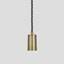 Sleek Edison Pendant - 1 Wire - Brass - Pre-order - Expected W/c 13th Of May 11 Sleek Edison Pendant - 1 Wire - Brass - Pre-order - Expected W/c 13th Of May -Industville Shop 1 outlet Pendant Brass Industville Lighting Single BrassHolder Sleek SL E1WP B
