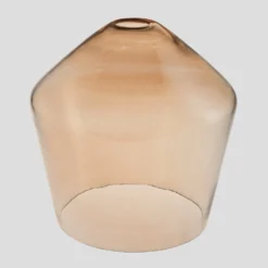 Knurled Tinted Glass Schoolhouse Pendant - 10 Inch - Amber -Industville Shop 10 Inch Shade Only Tinted Glass Amber Schoolhouse TGL SH10 A SO 1