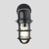 Bulkhead Outdoor & Bathroom Sconce Wall Light - 12 Inch - Black