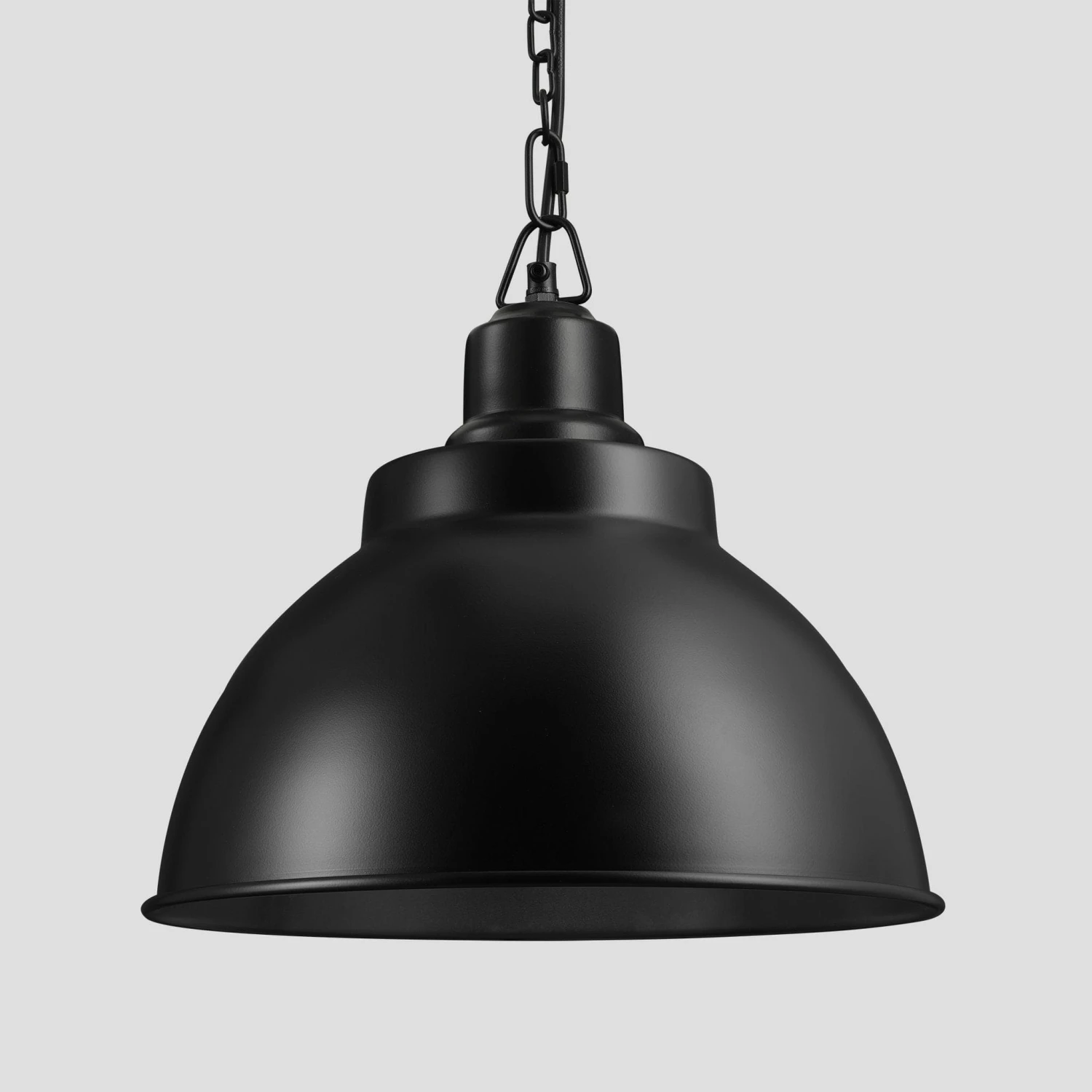 Brooklyn Dome Pendant - 13 Inch - Black - Image 2