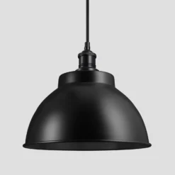 Brooklyn Dome Pendant - 13 Inch - Black