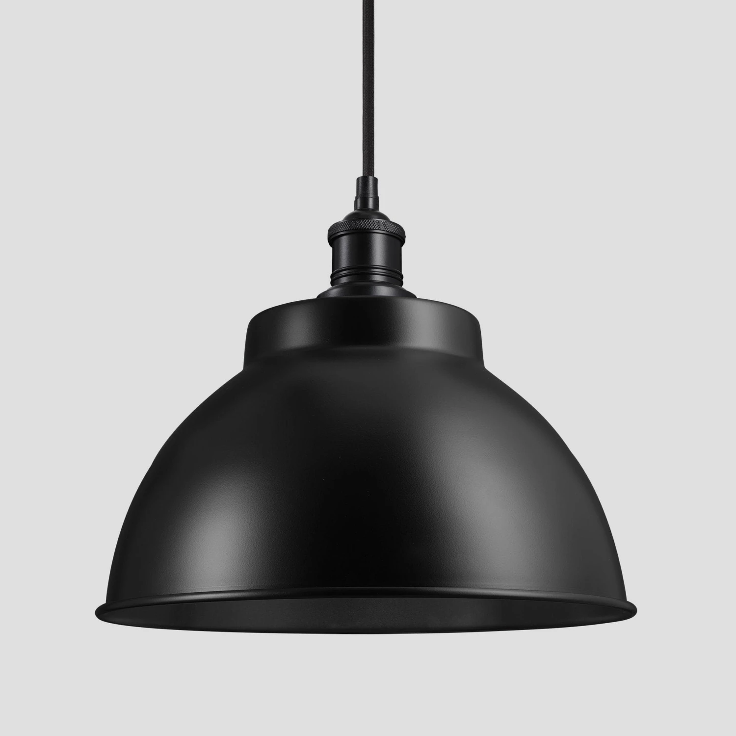 Brooklyn Dome Pendant - 13 Inch - Black