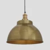 Brooklyn Dome Pendant - 13 Inch - Brass