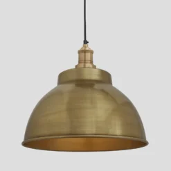 Brooklyn Dome Pendant - 13 Inch - Brass