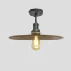 Brooklyn Flat Flush Mount - 15 Inch - Brass