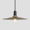 Sleek Flat Pendant - 15 Inch - Brass