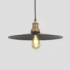 Brooklyn Flat Pendant - 15 Inch - Pewter