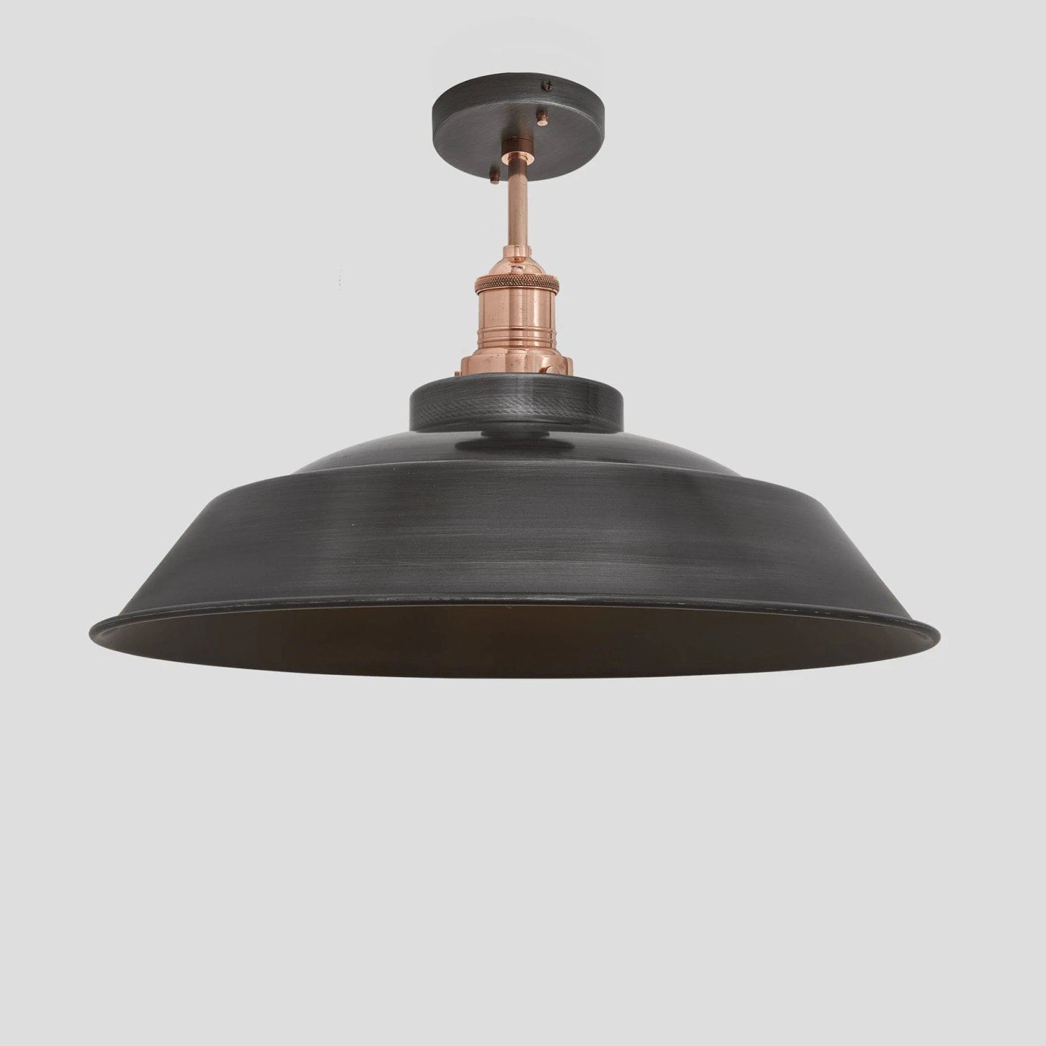 Brooklyn Step Flush Mount - 16 Inch - Pewter 2 Brooklyn Step Flush Mount - 16 Inch - Pewter - Image 2