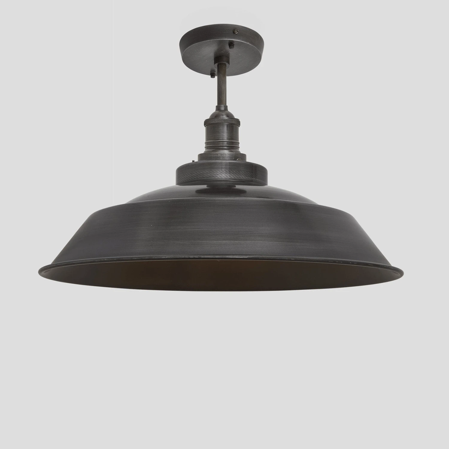 Brooklyn Step Flush Mount - 16 Inch - Pewter 6 Brooklyn Step Flush Mount - 16 Inch - Pewter - Image 6