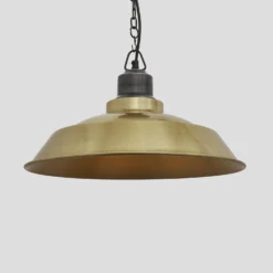 Brooklyn Step Pendant - 16 Inch - Brass - Pre-order - Expected W/c 13th Of May -Industville Shop 16 Inch Pendant Brass Industville Lighting Step PewterChainHolder Brooklyn BR SP16 B PCN