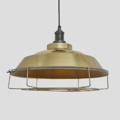 Brooklyn Step Pendant - 16 Inch - Brass - Pre-order - Expected W/c 13th Of May -Industville Shop 16 Inch Pendant Brass Industville Lighting Step PewterHolder Cage Brooklyn BR SP16 B PH CG