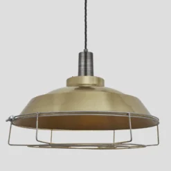 Sleek Step Pendant - 16 Inch - Brass - Pre-order - Expected W/c 13th Of May -Industville Shop 16 Inch Pendant Brass Industville Lighting Step PewterHolder Cage Sleek SL SP16 B PH CG