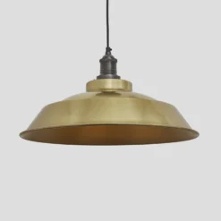 Brooklyn Step Pendant - 16 Inch - Brass - Pre-order - Expected W/c 13th Of May -Industville Shop 16 Inch Pendant Brass Industville Lighting Step PewterHolder Brooklyn BR SP16 B PH
