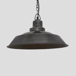 Brooklyn Step Pendant - 16 Inch - Pewter 21 Brooklyn Step Pendant - 16 Inch - Pewter -Industville Shop 16 Inch Pendant Pewter Industville Lighting Step PewterChainHolder Brooklyn BR SP16 P PCN