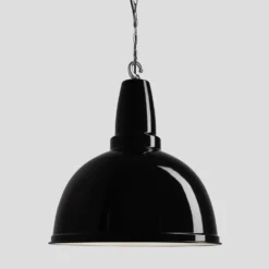 Retro Large Pendant - 17 Inch - Black