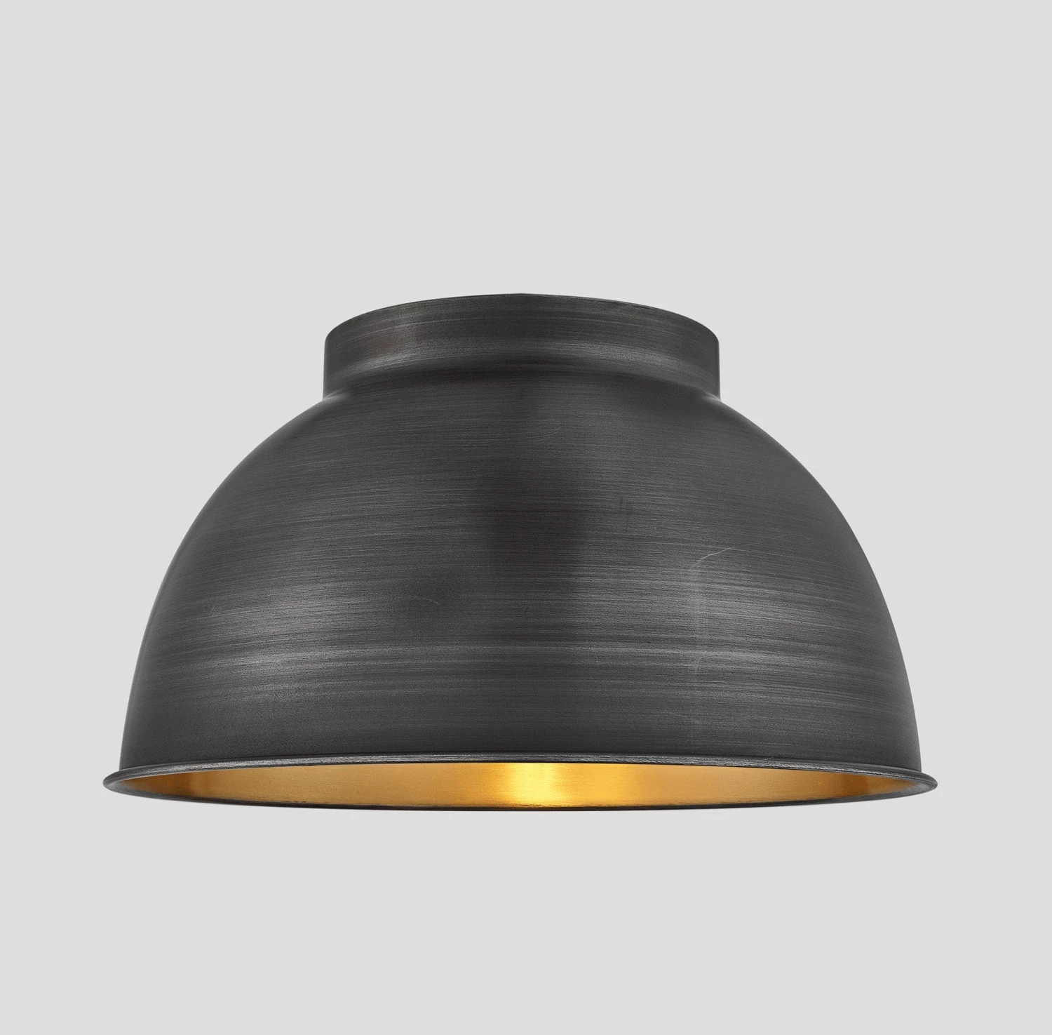 Brooklyn Outdoor & Bathroom Dome Flush Mount - 17 Inch - Pewter & Brass - Pre-order - Expected W/c 13th Of May 5 Brooklyn Outdoor & Bathroom Dome Flush Mount - 17 Inch - Pewter & Brass - Pre-order - Expected W/c 13th Of May - Image 5