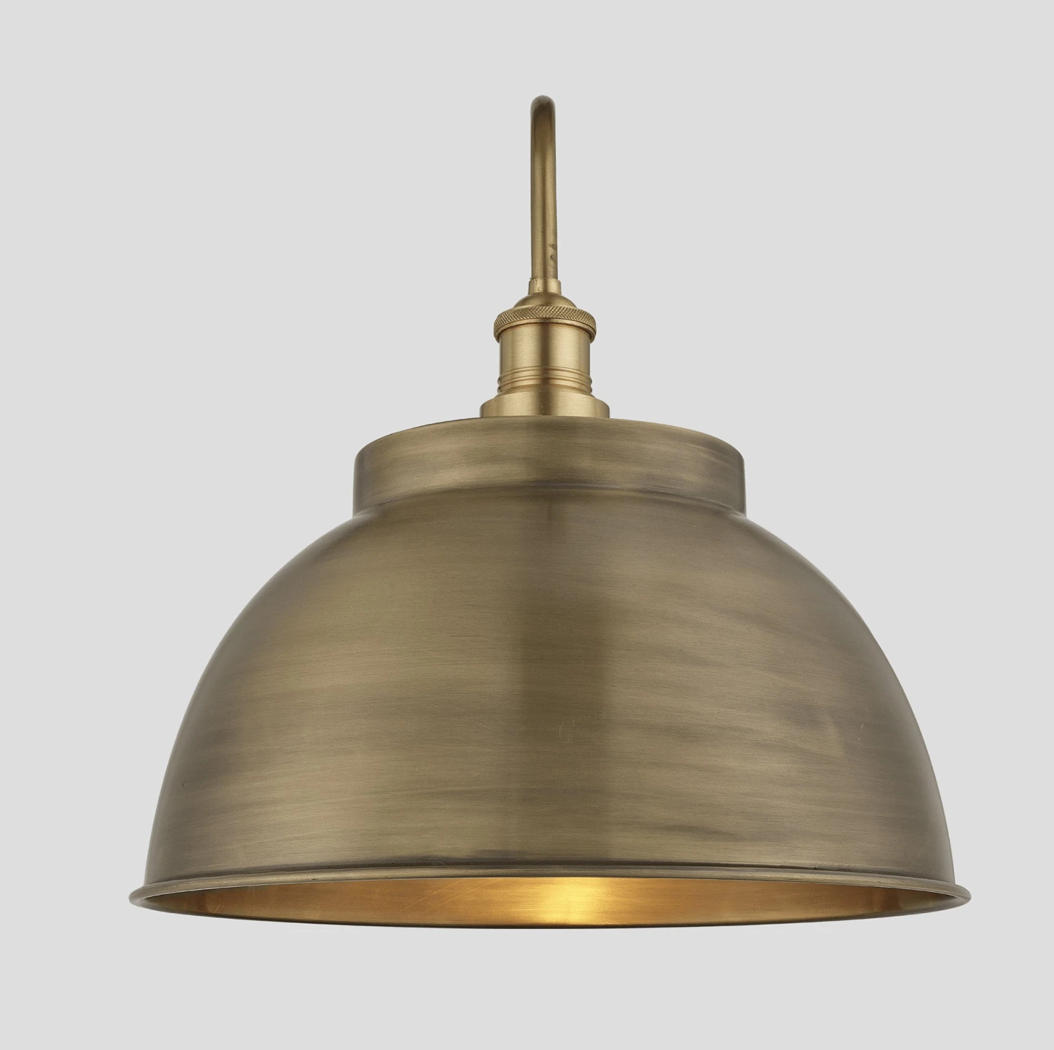 Swan Neck Outdoor & Bathroom Dome Wall Light - 17 Inch - Brass - Pre-order - Expected W/c 13th Of May 2 Swan Neck Outdoor & Bathroom Dome Wall Light - 17 Inch - Brass - Pre-order - Expected W/c 13th Of May - Image 2