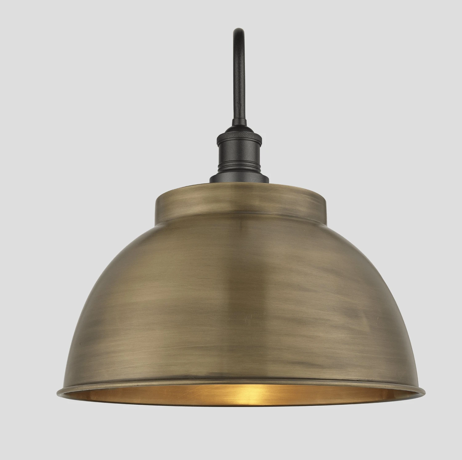 Swan Neck Outdoor & Bathroom Dome Wall Light - 17 Inch - Brass - Pre-order - Expected W/c 13th Of May 4 Swan Neck Outdoor & Bathroom Dome Wall Light - 17 Inch - Brass - Pre-order - Expected W/c 13th Of May - Image 4
