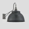 Long Arm Dome Wall Light – 17 Inch – Pewter