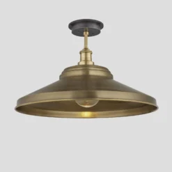 Brooklyn Outdoor & Bathroom Giant Step Flush Mount – 18 Inch – Brass 8 Brooklyn Outdoor & Bathroom Giant Step Flush Mount – 18 Inch – Brass -Industville Shop 18 Inch FlushMount Brass Industville Lighting Step BrassHolder Brooklyn IP65 BR IP65 GSFM18 B BH