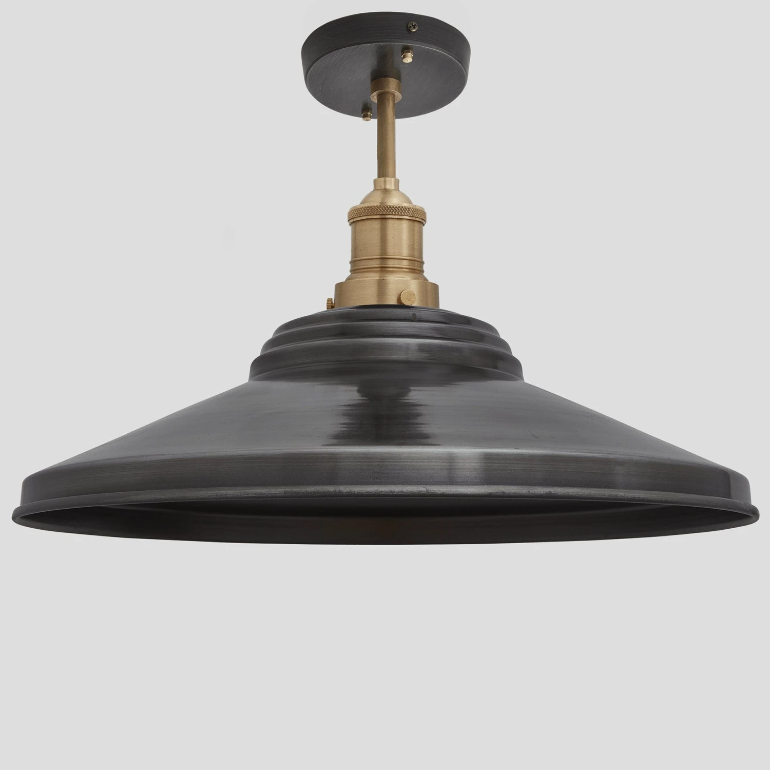 Brooklyn Giant Step Flush Mount - 18 Inch - Pewter 2 Brooklyn Giant Step Flush Mount - 18 Inch - Pewter - Image 2
