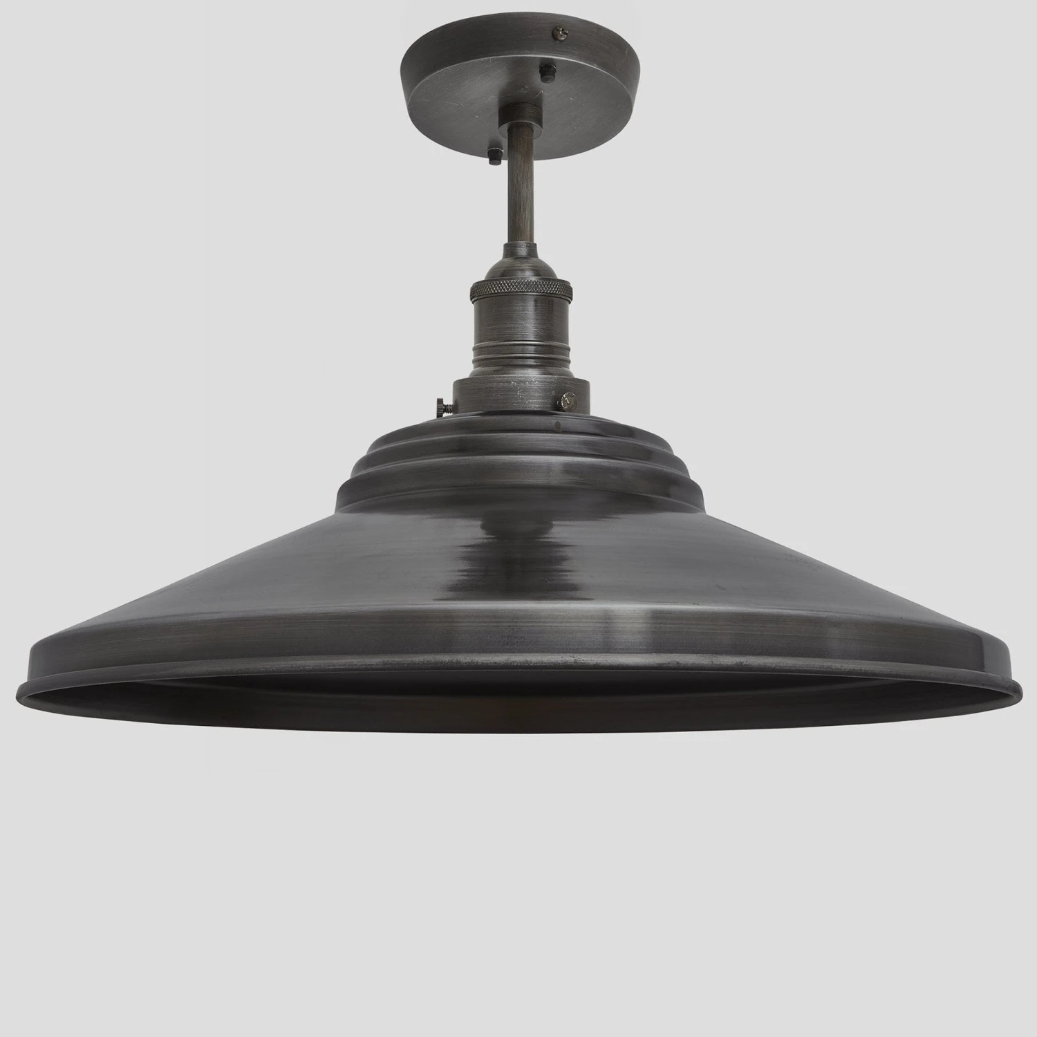 Brooklyn Giant Step Flush Mount - 18 Inch - Pewter 3 Brooklyn Giant Step Flush Mount - 18 Inch - Pewter - Image 3