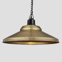 Brooklyn Giant Step Pendant - 18 Inch - Brass 13 Brooklyn Giant Step Pendant - 18 Inch - Brass -Industville Shop 18 Inch Pendant Brass Industville Lighting Step BlackChainHolder Brooklyn BR GSP18 B BKCN w