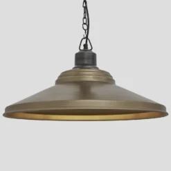 Brooklyn Giant Step Pendant - 18 Inch - Brass 12 Brooklyn Giant Step Pendant - 18 Inch - Brass -Industville Shop 18 Inch Pendant Brass Industville Lighting Step PewterChainHolder Brooklyn BR GSP18 B PCN