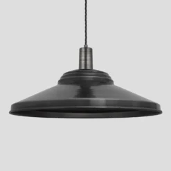 Sleek Giant Step Pendant - 18 Inch - Pewter