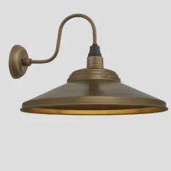 Swan Neck Giant Step Wall Light - 18 Inch - Brass