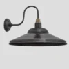 Swan Neck Giant Step Wall Light - 18 Inch - Pewter