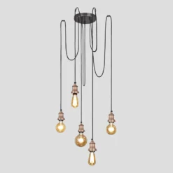Brooklyn 5 Wire Pendant - Copper