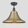 Brooklyn Outdoor & Bathroom Giant Bell Flush Mount – 20 Inch – Brass