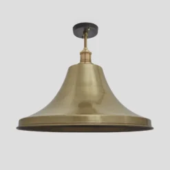 Brooklyn Giant Bell Flush Mount - 20 Inch - Brass