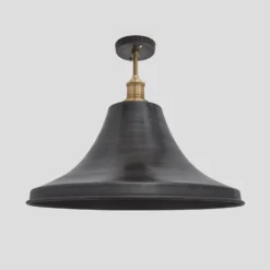 Brooklyn Giant Bell Flush Mount - 20 Inch - Pewter