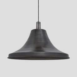 Sleek Giant Bell Pendant - 20 Inch - Pewter