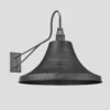 Long Arm Giant Bell Wall Light – 20 Inch – Pewter