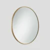 Urban Round Wall Mirror - 24 Inch - Brass Frame