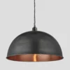 Brooklyn Giant Dome Pendant - 24 Inch - Pewter & Copper