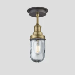 Brooklyn Outdoor & Bathroom Flush Mount - Brass