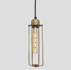 Orlando Cylinder Pendant - 3 Inch - Brass