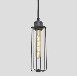 Orlando Cylinder Pendant - 3 Inch - Pewter