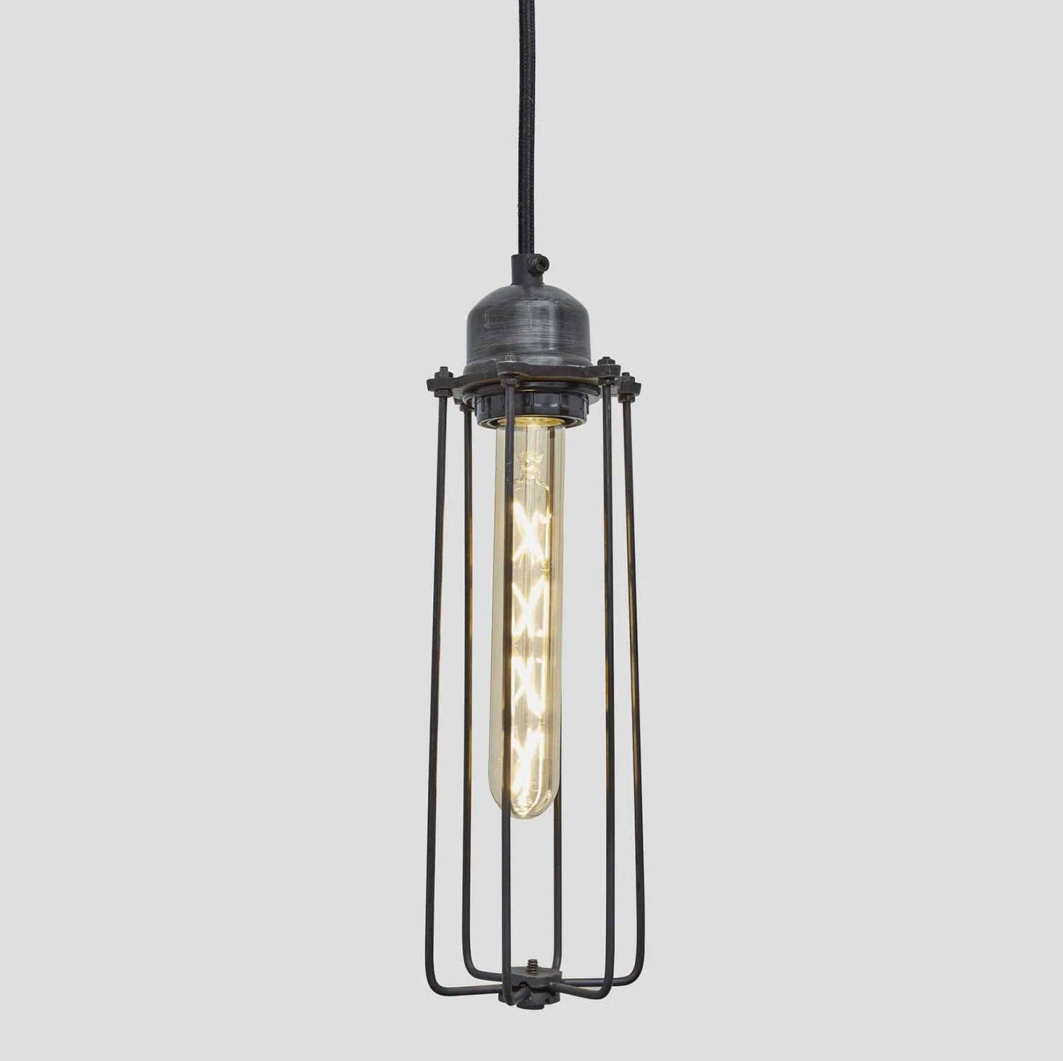 Orlando Cylinder Pendant - 3 Inch - Pewter 1 Orlando Cylinder Pendant - 3 Inch - Pewter