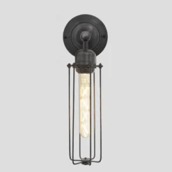 Orlando Cylinder Wall Light - 3 Inch - Pewter