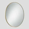 Urban Round Wall Mirror - 31 Inch - Brass Frame