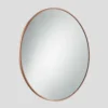 Urban Round Wall Mirror - 31 Inch - Copper Frame