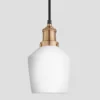Brooklyn Opal Glass Schoolhouse Pendant Light - 5.5 Inch