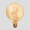 Vintage LED Spiral Edison Bulb - 5W E27 Globe G125