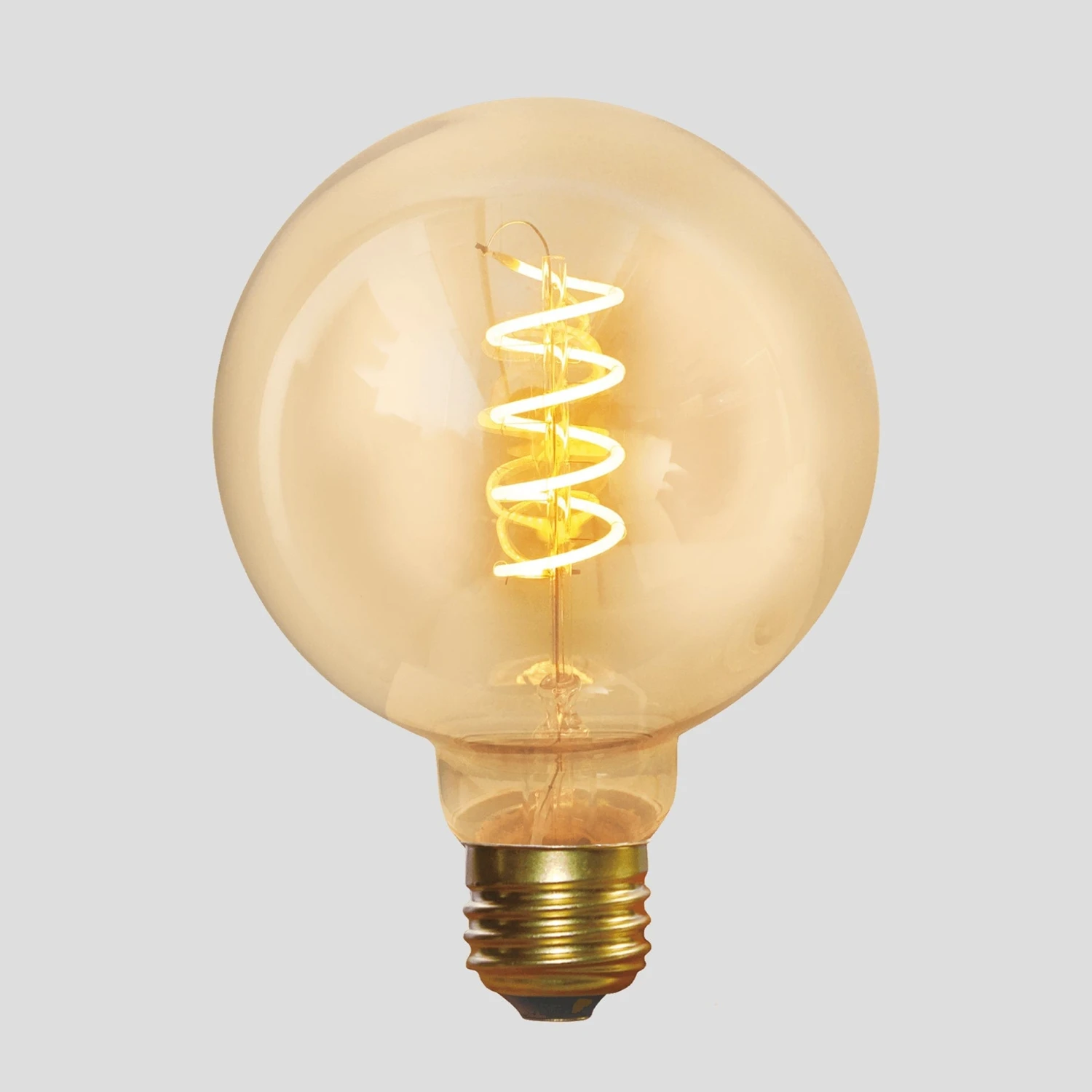 Vintage LED Spiral Edison Bulb - 5W E27 Small Globe G95 1 Vintage LED Spiral Edison Bulb - 5W E27 Small Globe G95