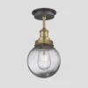 Brooklyn Outdoor & Bathroom Globe Flush Mount - Brass